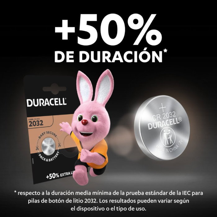 Duracell Pila de Litio Botón CR2032 3V - Pack de 5 Unidades en Blister